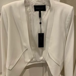 BCBG Lloyd Asymmetrical Open-Front Blazer - Size S